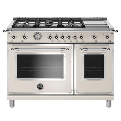 Estufa Gas Profesional 48" (120 cm) Marca: Bertazzoni Modelo: HERT486GGASAVT Color: Crema ($14,991 USD)