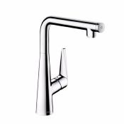 Llave Mezcladora Monomando de Cocina Hansgrohe Talis 72820800 con Extraible Acabado Acero Inoxidable