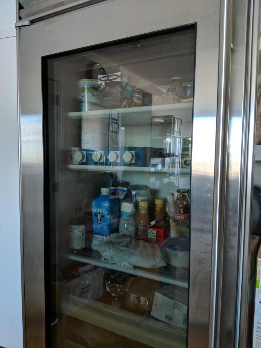 Refrigerador con Puerta de Vidrio (90 cm) Subzero, BI-36RG/S Acero