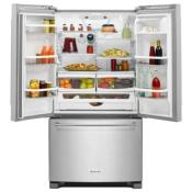 Refrigerador French Door Bottom Freezer 30" (76 cm) Marca: KitchenAid Modelo: 7MKRFF300ESS Color: Acero Inoxidable