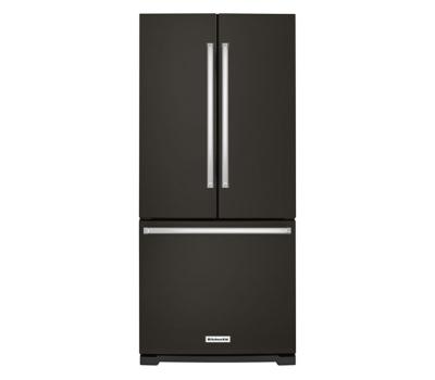 Refrigerador French Door Bottom Freezer 30" (76 cm) Marca: KitchenAid Modelo: 7MKRFF300EBS Color: Negro Inoxidable