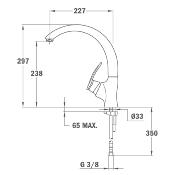 Monomando Giratorio Marca: Teka Modelo: MC 10 PLUS 915 Color: Cromo