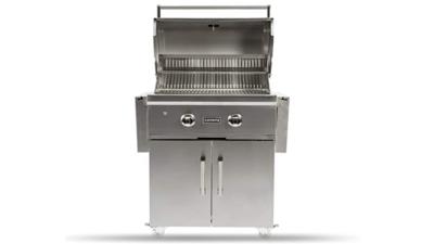 Asador Grill con Carrito 28" (71 cm) Marca: Coyote Modelo: C1C28LP-FS Color: Acero Inoxidable ($3,029 USD)