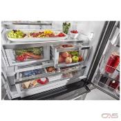 Refrigerador French Door Bottom Freezer 36" (90 cm) Marca: KitchenAid Modelo: KRFF507HPS Color: Acero Inoxidable