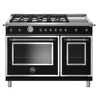 Estufa Gas Profesional 48" (120 cm) Marca: Bertazzoni Modelo: HERT486GGASNET Color: Negro ($14,991 USD)