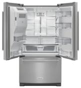 Refrigerador French Door Bottom Freezer 36" (90 cm) Marca: KitchenAid Modelo: KRFF507HPS Color: Acero Inoxidable