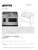 Estufa Profesional Piso 48" (120 cm) Marca: Smeg Modelo: CPF48UGMX Color: Acero Inoxidable