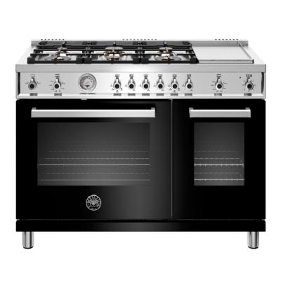 Estufa Gas Profesional 48" (120 cm) Marca: Bertazzoni Modelo: PROF486GGASNET Color: Negro ($13,784 USD)