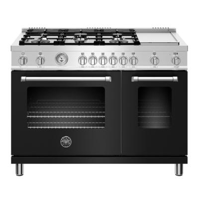 Estufa Gas Master 48" (120 cm) Marca: Bertazzoni Modelo: MAST486GGASNEE Color: Negro ($12,151 USD)