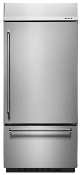 Refrigerador Bottom Mount Empotrable 36" (90 cm) Marca: KitchenAid Modelo: KBBR306ESS Color: Acero Inoxidable