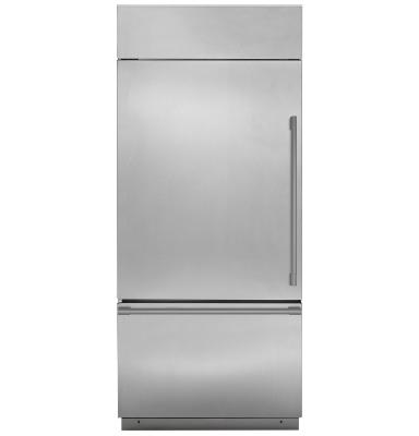 Refrigerador Bottom Freezer 36" (90 cm) Marca: Monogram Modelo: ZICS360NNLH Color: Acero Inoxidable ($17,129 USD).