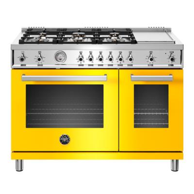 Estufa Gas Profesional 48" (120 cm) Marca: Bertazzoni Modelo: PROF486GGASGIT Color: Amarillo ($13,784 USD)