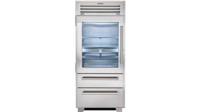 Refrigerador Pro Bottom Mount con Puerta de Cristal 36" (90 cm) Marca: Subzero Modelo: PRO3650G/LH Color: Acero Inoxidable ($ PEDIDO ESPECIAL USD)